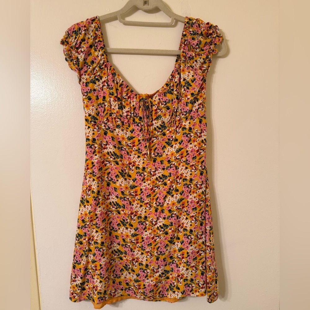 All in Favor Floral Mini Dress